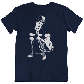 เสื้อยืดโอเวอร์ไซส์เสื้อยืด ผ้าฝ้ายแท้ พิมพ์ลายการ์ตูน Charlie Chaplin Actor แนวเรียบง่าย เหมาะกับของขวัญ สําหรับวัยรุ่น