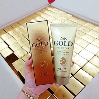 [ พร้อมส่ง ]ของแท้💯% ANJO 24K Gold Peel of Pack 100ml. มาส์กหน้าทองคำแท้บริสุทธิ์ จากประเทศเกาหลี