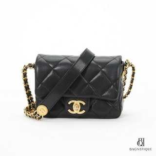 CHANEL FLAP MINI BLACK CAVIAR GHW