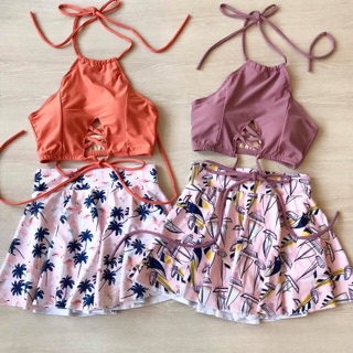 [พร้อมส่ง] ชุดว่ายน้ำ bikini swimsuit ชุดว่ายน้ำแขนยาว ชุดว่ายน้ำขายาว