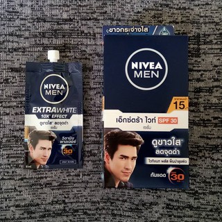 นีเวีย เมน เอ็กซ์ตร้า ไวท์ เซรั่ม เอสพีเอฟ 30 Nivea Men Extra White SPF 30 8มล. x 6