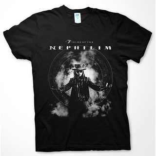 เสื้อยืดครอปGILDAN เสื้อยืด ผ้าฝ้าย 100% พิมพ์ลาย Gothic FIELDS OF THE NEPHILIM ของขวัญวันเกิดS-5XL