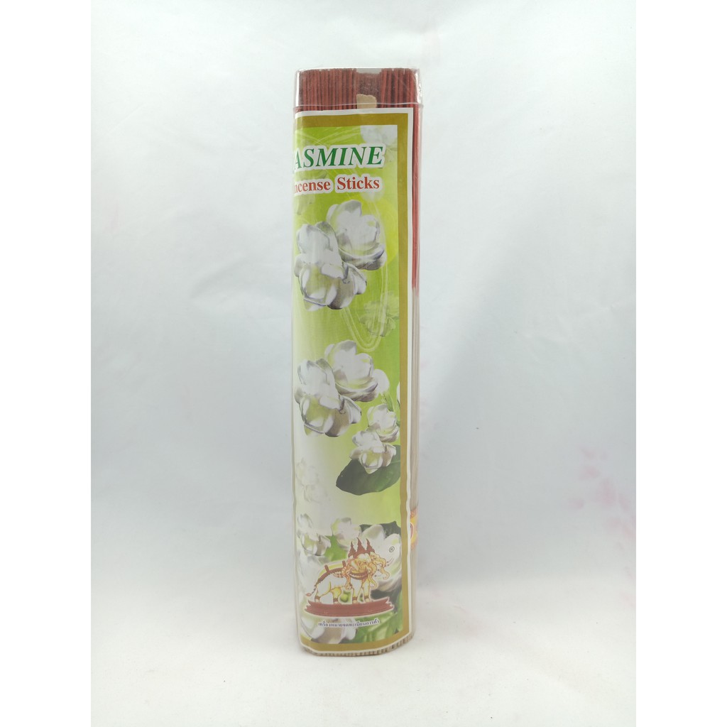 ธูปหอมกลิ่นJASMINE Incense Sticks ตราช้างสามเศียร ยาว13นิ้ว หนัก800กรัม ธูป Insense ใช้จุดไหว้พระ บูชาองค์เทพ  ธูปหอม