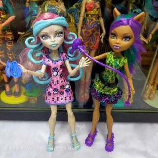 พร้อมส่ง มอนสเตอร์ไฮ หายาก Monster High Scare &amp; Makeup Viperine Gorgon and Clawdeen Wolf