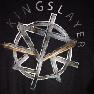 เสื้อยืดมือสอง Usa มวยปล้ำ Seth Rollins "KingSlayer" Size L.อก22/ยาว30