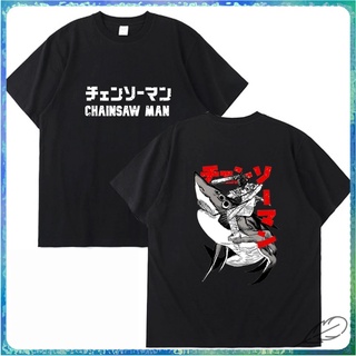 ขายดี เสื้อยืดคอกลม แขนสั้น ผ้าฝ้าย พิมพ์ลายอนิเมะ Chainsaw Man สไตล์ฮิปฮอป สําหรับผู้ชาย POI32SDF39189