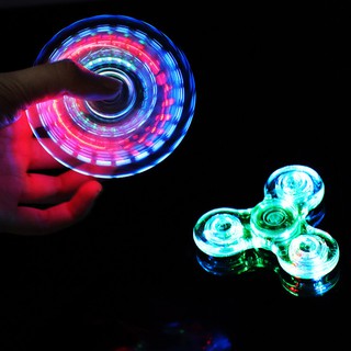 ของเล่น Fidget Spinner Hand Top Spinners มีไฟ Led สําหรับเด็ก ผู้ใหญ่ เล่นคลายเครียด