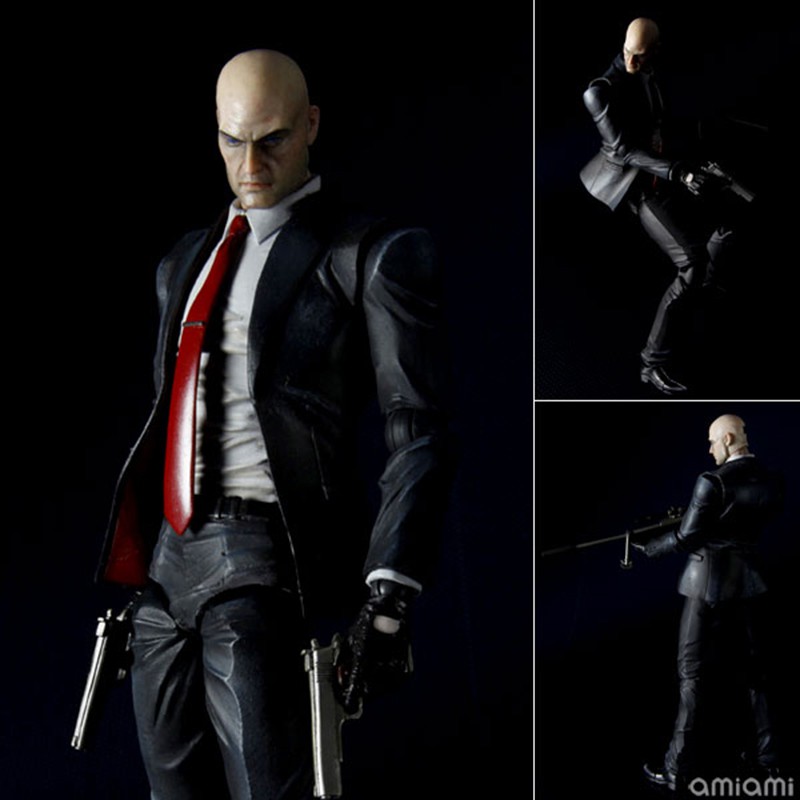 Figma ฟิกม่า Model Figure ฟิกเกอร์ โมเดล Play Arts Kai : Hitman Absolution Agent 47 ฮิทแมน โคตรเพชฌฆ