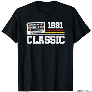 ขายดี!ขายดี เสื้อยืดลําลอง แขนสั้น พิมพ์ลาย 1981 Clic 40th Birthday Gift Idea EPfbbd24CHgaek05 สไตล์วินเทจ สําหรับผู้ชาย