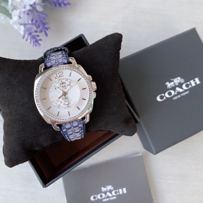 นาฬิกายี่ห้อcoach สายผ้า