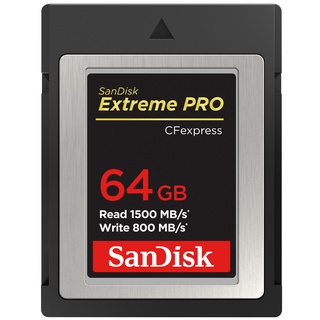 SanDisk Extreme PRO CFexpress Card 64GB Type B (SDCFE-064G-GN4NN) XQD ถ่าย RAW 4K ได้สบาย รับประกัน Lifetime โดย Synnex