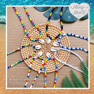 พร้อมส่ง🏝สร้อยคอ/สร้อยโชคเกอร์/สร้อยคอลูกปัด/สร้อยเปลือกหอย งานhandmadeน่ารักมากก🏝