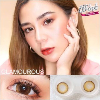 💟 Glamorous / Glamourous Winklens Pitchylens brown gray Contactlens  บิ๊กอาย คอนแทคเลนส์ ราคาถูก แถมตลับฟรี