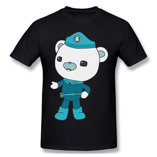 ROUNDคอลูกเรือNeckเสื้อยืดแขนสั้น พิมพ์ลาย The Octonauts Capn Barnacle แฟชั่นสําหรับผู้ชาย-4XL