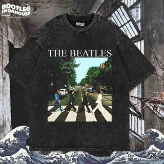 เสื้อยืด พิมพ์ลาย The BEATLES OVERSIZE WASHING VINTAGE | เสื้อยืด โอเวอร์ไซส์ | เสื้อยืด ขนาดใหญ่ | เสื้อยืด ซักได้ | หิ