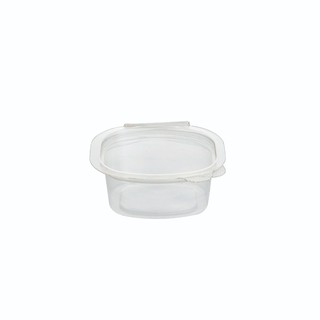 กระปุกน้ำจิ้มพลาสติก PET+ฝา 1ออนซ์ 50 ชิ้น/แพ็ค ทีแอล Plastic spat jar PET + lid 1 oz 50 pieces / pack TL