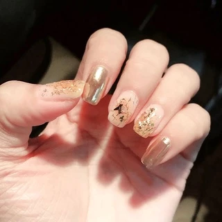 กลิตเตอร์เลื่อม ฟอยล์สีทอง หลายสไตล์ สําหรับตกแต่งเล็บ DIY