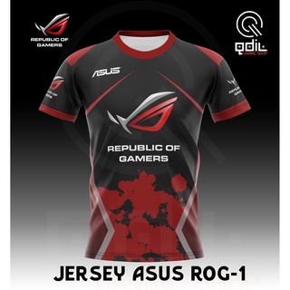 เสื้อกีฬาแขนสั้น ลายทีม Asus Rog (สาธารณรัฐเกมเมอร์)