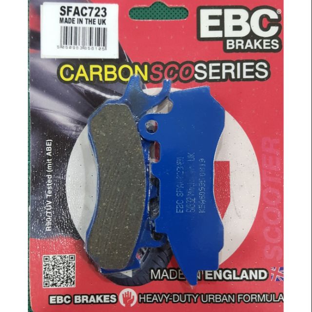 ผ้าเบรค EBC Brakes รุ่น Carbon / ผ้าเบรคหน้า New PCX 2018- 2021