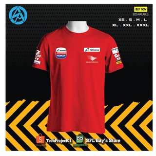 ใหม่ เสื้อยืดลําลอง แขนสั้น พิมพ์ลาย Mandalika SAG Racing Team คุณภาพดี สําหรับผู้ชาย และผู้หญิง