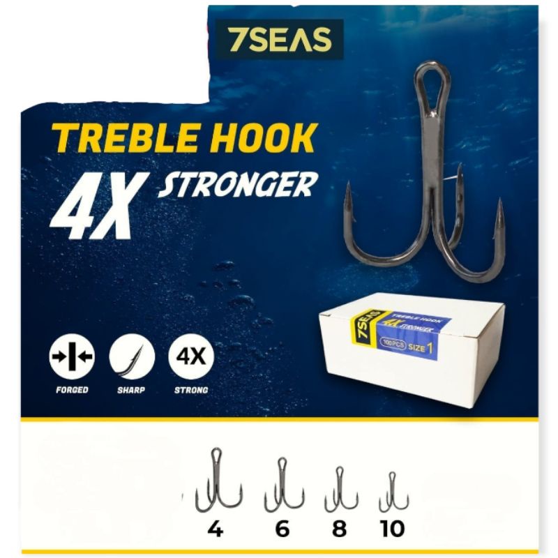 Treble Hook 7 Seas 4X Strong (ขายปลีก)