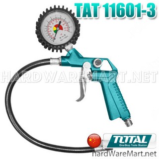 หัวเติมลม+เกจ์วัดลม TOTAL TAT11601-3  tire dial gauge