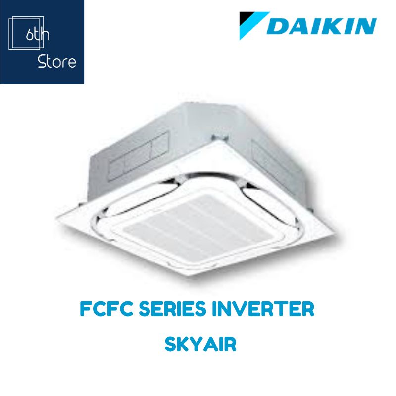 เครื่องปรับอากาศ DAIKIN FCFC SERIES INVERTER แบบฝังฝ้า Cassette FCFC-DV2S ขนาด 13600-48000 BTU