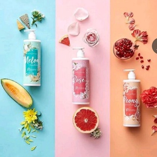 ส่งด่วน โฉมใหม่ / ราคาถูก โลชั่นบำรุงผิวหัวปั้ม Cute Press Sweet Musk Body Lotion 490g,พีโอนี,โรส,เมล่อน