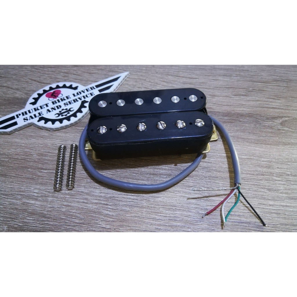 #ซ่อมกีตาร์ Guitar Pickup Belcat คุณภาพดี เสียงดี อุปกรณ์เสริมสําหรับกีตาร์ไฟฟ้า humbucker pickups สีดํา ตัดคอยล์ได้