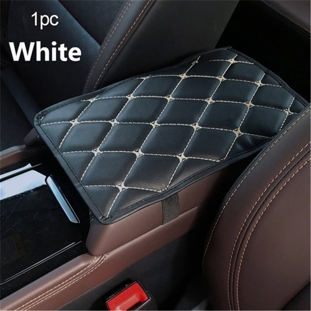 Universal Auto Car Armrest Box Mats PU Leather Console Pad Liner Cushion Cover