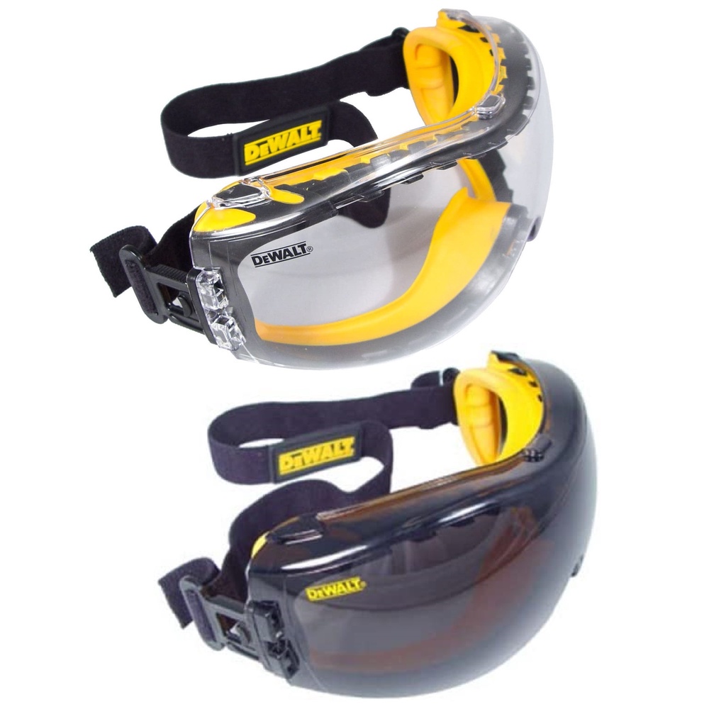 DEWALT DPG82-11 คอนซีลเลอร์ Clear DPG82-21 คอนซีลเลอร์ควัน Anti-Fog Dual Mold Safety Goggle