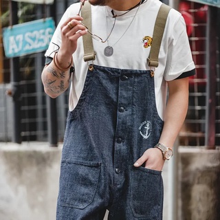 🐻Bear Overalls🐻𝗖𝗔𝗠𝗣𝗜𝗡𝗚 𝗝𝗨𝗠𝗣𝗦𝗨𝗜𝗧 ชุดเอี๊ยมแคมป์ปิ้ง/เสื้อผ้าสไตล์แคมป์ ผ้ายีนส์คุณภาพสูง ใส่ได้ทั้งหญิงชาย