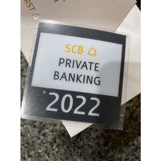 SCB Private Banking สติกเกอร์จอดรถ ธนาคารไทยพาณิชย์ 👾✨🤍