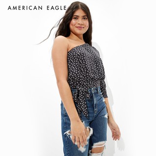 American Eagle One Shoulder Tie-Waist Blouse เสื้อเบลาซ์ ผู้หญิง เปิดไหล่ (EWSB 035-3359-167)