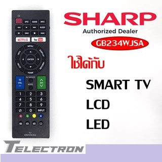 รีโมททีวี SHARP รุ่น GB234WJSA