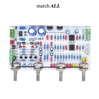 march ALL PR-4558A ชุดลงอุปกรณ์ Pre-Amp ปรี-แอมป์ ปรับทุ้ม-แหลม ซ้ายขวา อิสระ Pre-Amp สเตอริโอ โทน คอนโทรล BASS TREBLE