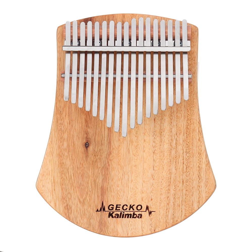 GECKO Kalimba 17 key notes ประเภทแผ่น โทน เปียโน Camphorwood Mbira เปียโนนิ้วหัวแม่มือแบบพกพา K17CAP