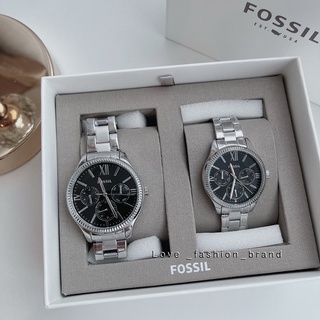 👑ผ่อน0%แท้100%👑 นาฬิกาข้อมือคู่รัก Fossil BQ2644SET His and Her Multifunction