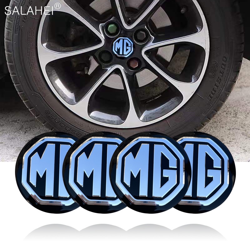 4PCS 56 มม.โลหะรถล้อ Hub Cap Badge สติกเกอร์สําหรับ MG 6 350 42 550 ZT 7 ZS HS GS 3 TF 5 RX5 ZR GT ตกแต่ง Decal อุปกรณ์เสริม