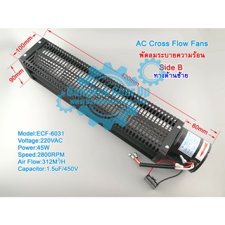 (สต๊อกในไทย) พัดลมระบายความร้อน พัดลมอุตสาหกรรม พัดลมระบายอากาศ Parts for Elevators พัดลมสำหรับลิฟท์ลิฟท์ Cross Flow Fan