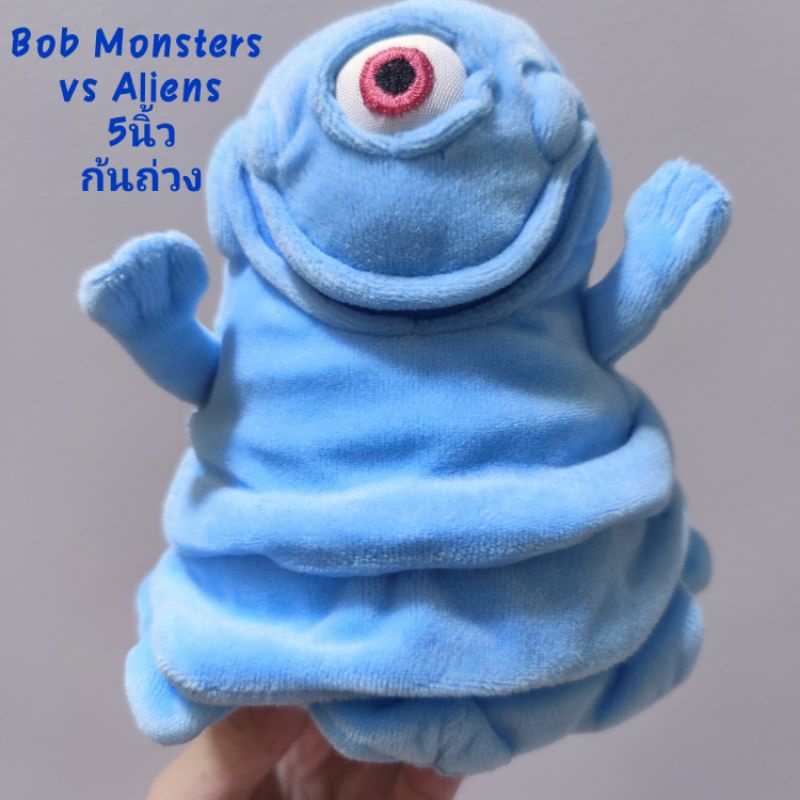 ตุ๊กตา บ๊อบ มอนสเตอร์ 5นิ้ว ก้นถ่วง งานแปลก ตาเดียว นุ่มๆ หายาก Bob Monster vs Aliens by Dreamworks ป้ายUSA ลิขสิทธิ์แท้