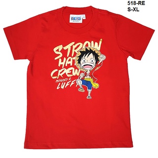 เสื้อยืดแขนสั้น เสื้อยืดวันพีช One Piece 518-RE