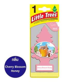 Little Trees® แผ่นน้ำหอมปรับอากาศ รูปต้นไม้ กลิ่น Cherry blossom Honey  เซท 3 ชิ้น