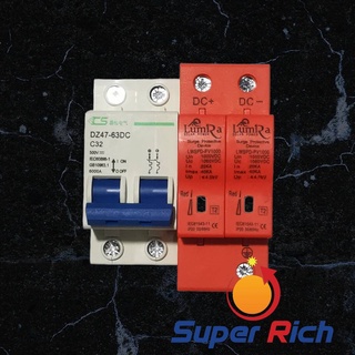 DC Circuit Breaker CS 63a+ DC Surge Protector LUMIRA SPD DC