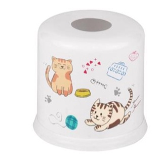กล่องใส่ทิชชูทรงกลม HARU KASSA HOME รุ่น JCP-1615 ขนาด 13 x 13 x 12.5 ซม. สีขาว