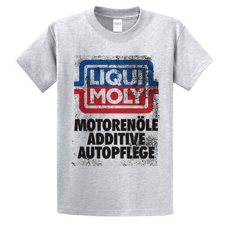 เสื้อยืด คอกลม แฟชั่น มอเตอร์ไซต์ น้ำมันเครื่อง วินเทจ เรซซิ่ง LIQ001 LIQUI MOLY cotton 100% no.20