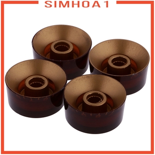 [SIMHOA1] 4 Pcs Coffee Speed Control Knob for Les Paul LP Electric Guitar Replacement