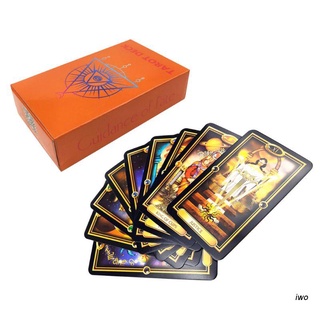 Iwo การ์ดเกม Tarot 78 แบบไล่โทนสีอ้วนสําหรับเล่นเกมส์