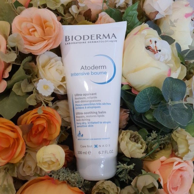 พิเศษ แถมฟรี 1+1 หลอดทดลอง Bioderma Atoderm Intensive Baume 200 ml ครีมบำรุงผิว สำหรับผิวแห้งมาก