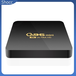 Xs Q96 กล่องสมาร์ททีวี S905 Quad-core Android Set Top Box 4k Hd Rj45 10/100m เครือข่ายเครื่องเล่นมีเดียโฮมเธียเตอร์